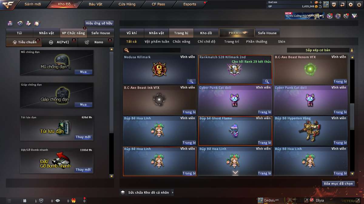 shop acc cf uy tin gia re